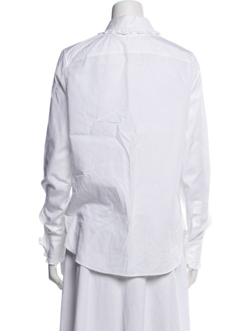 Saint Laurent Long Sleeve Button-Up Top