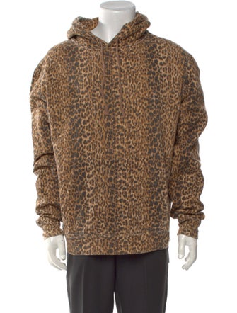 Saint Laurent 2020 Animal Print Hoodie