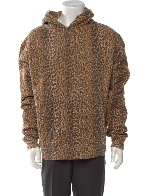 Saint Laurent 2020 Animal Print Hoodie
