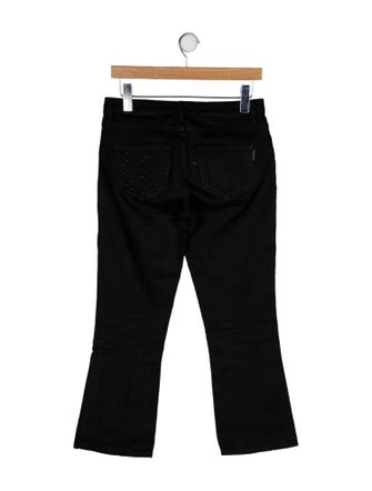 Saint Laurent Mid-Rise Straight Leg Jeans