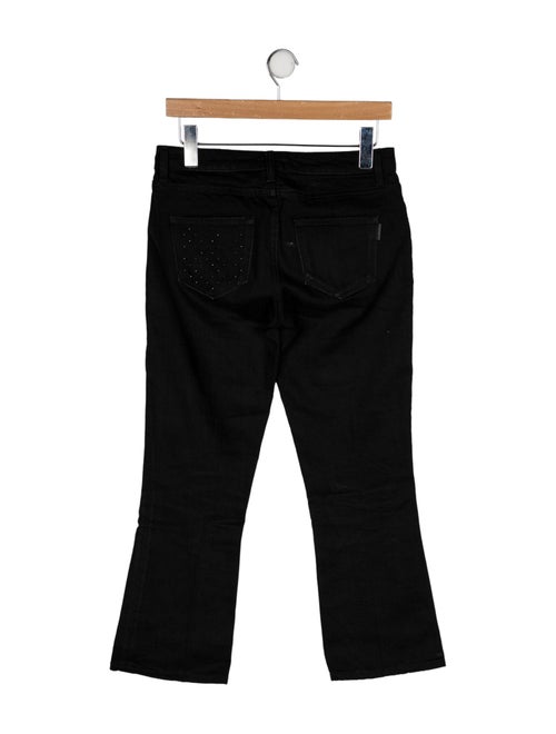 Saint Laurent Mid-Rise Straight Leg Jeans