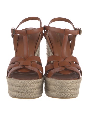 Saint Laurent Leather Espadrilles