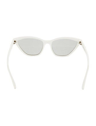 Saint Laurent Cat-Eye Mirrored Sunglasses
