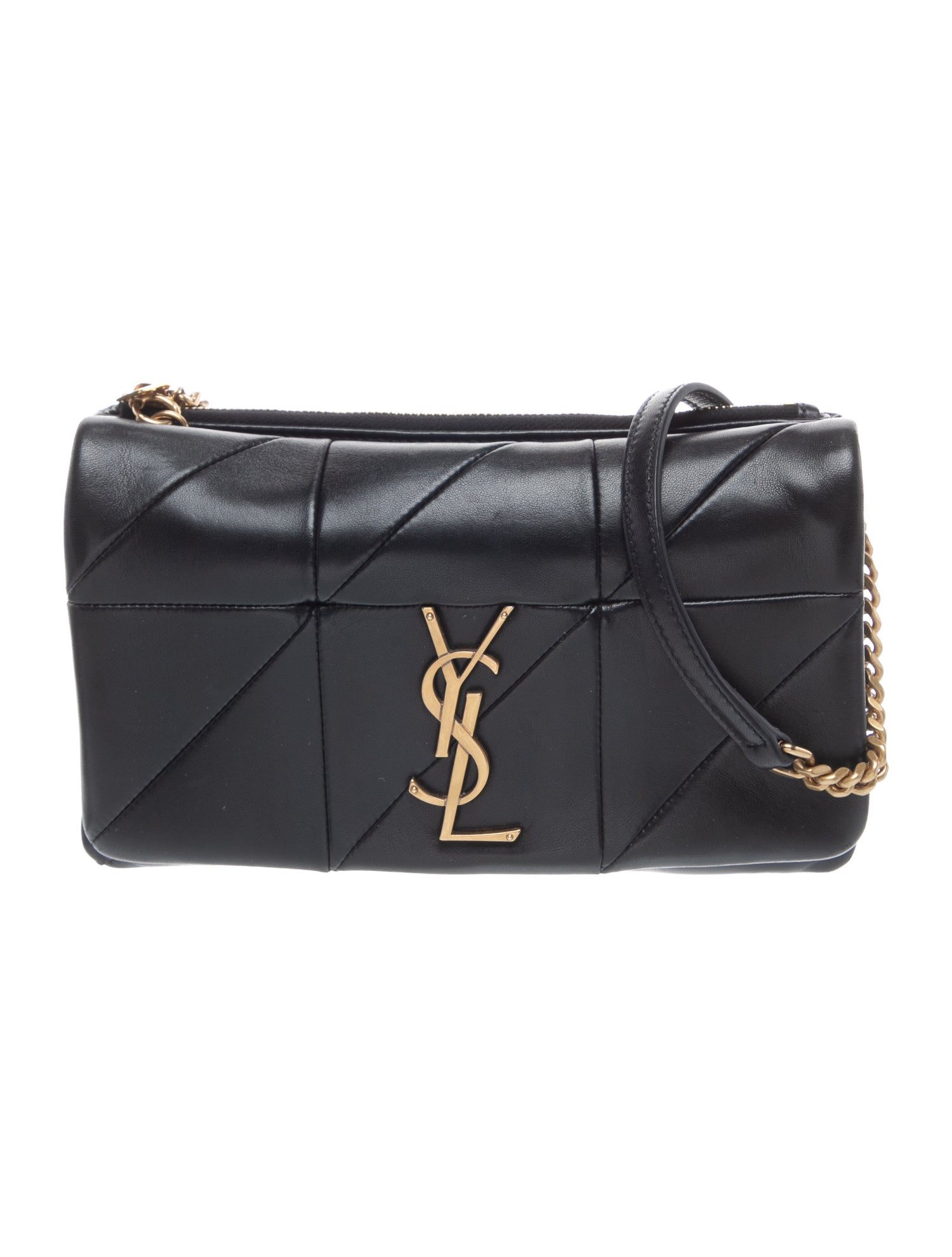 Saint Laurent Leather Jamie Chain Wallet Small