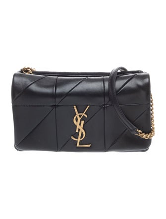 Saint Laurent Leather Jamie Chain Wallet Small
