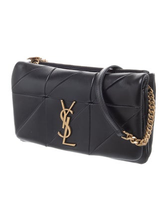 Saint Laurent Leather Jamie Chain Wallet Small