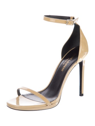 Saint Laurent Patent Leather Sandals