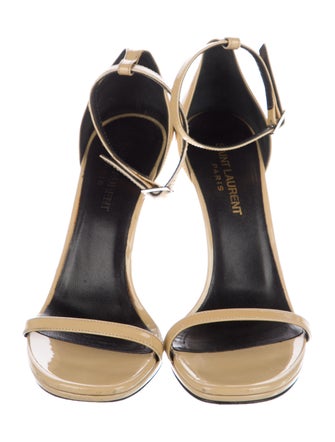 Saint Laurent Patent Leather Sandals
