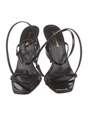 Saint Laurent Patent Leather Sandals
