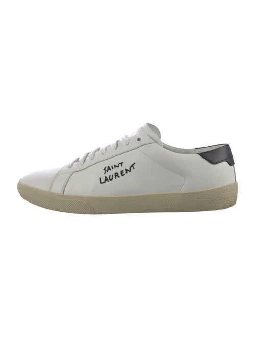 Saint Laurent Leather Graphic Print Sneakers