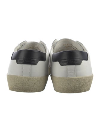 Saint Laurent Leather Graphic Print Sneakers