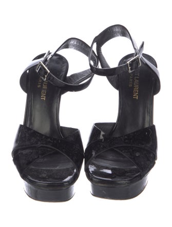 Saint Laurent Patent Leather Sandals