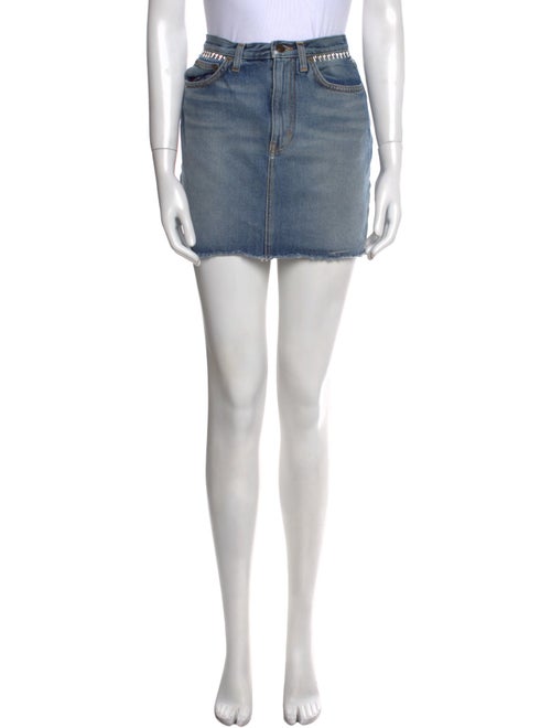 Saint Laurent Studded Accents Mini Skirt