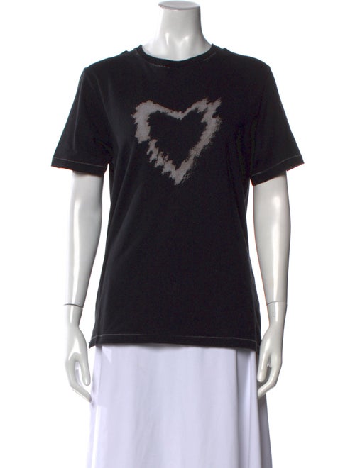 Saint Laurent Graphic Print Crew Neck T-Shirt