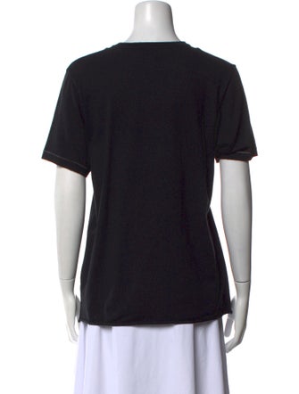 Saint Laurent Graphic Print Crew Neck T-Shirt