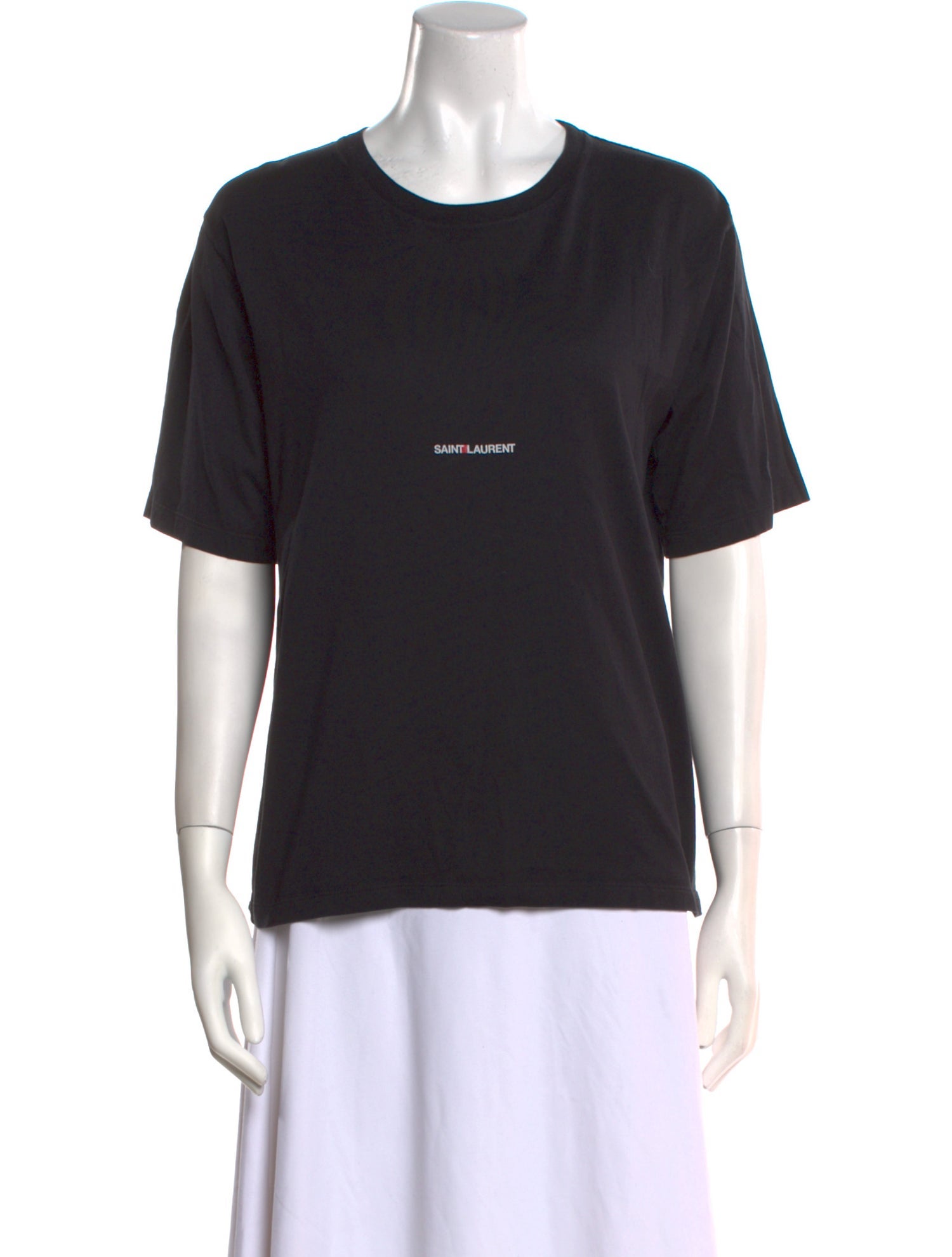 Saint Laurent Graphic Print Crew Neck T-Shirt