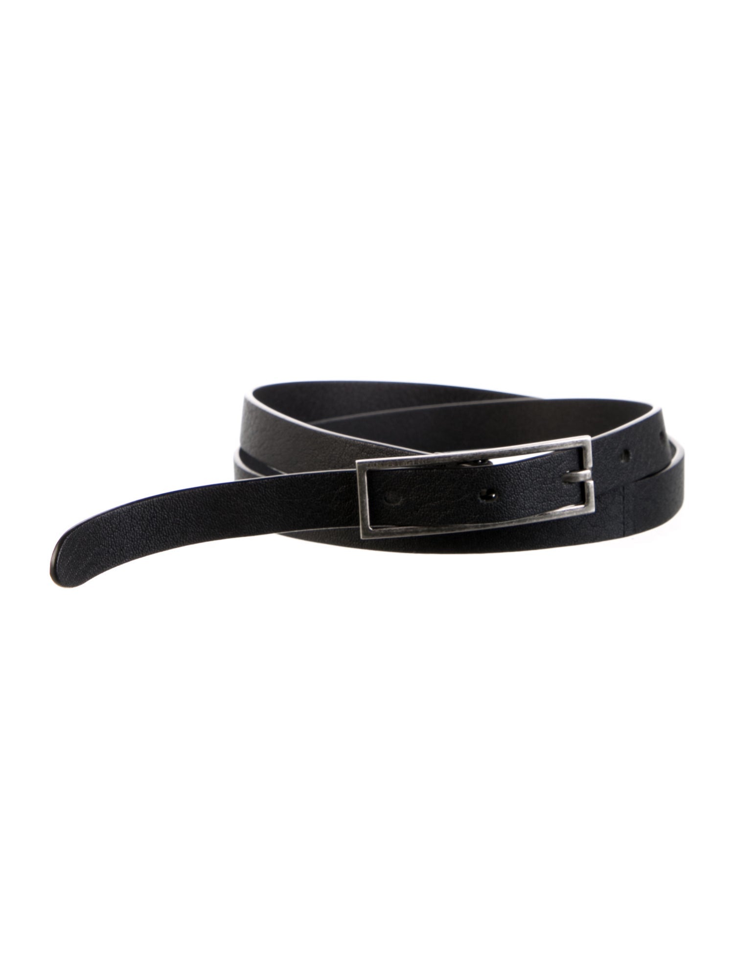Saint Laurent Skinny Leather Belt