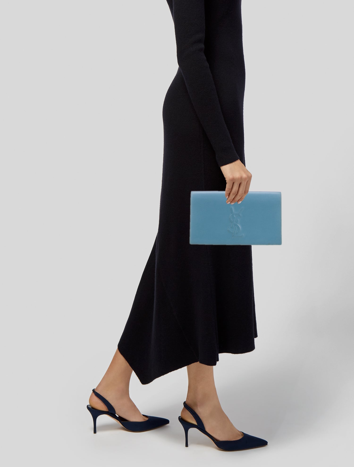 Saint Laurent Leather Clutch