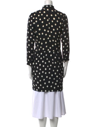 Saint Laurent Polka Dot Print Mini Dress