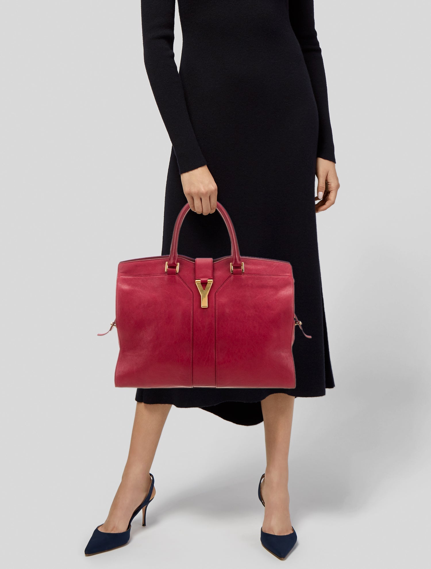 Saint Laurent Leather Top Handle Bag