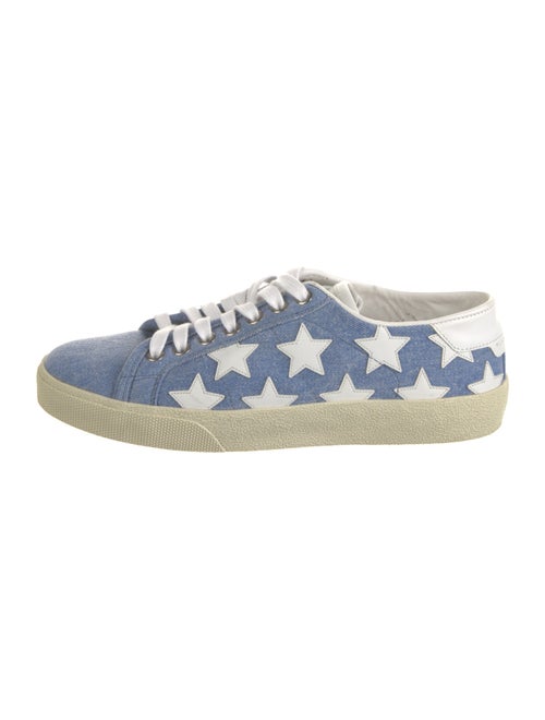 Saint Laurent Denim Printed Sneakers