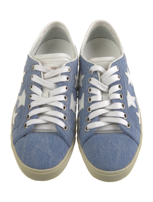 Saint Laurent Denim Printed Sneakers