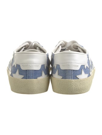 Saint Laurent Denim Printed Sneakers