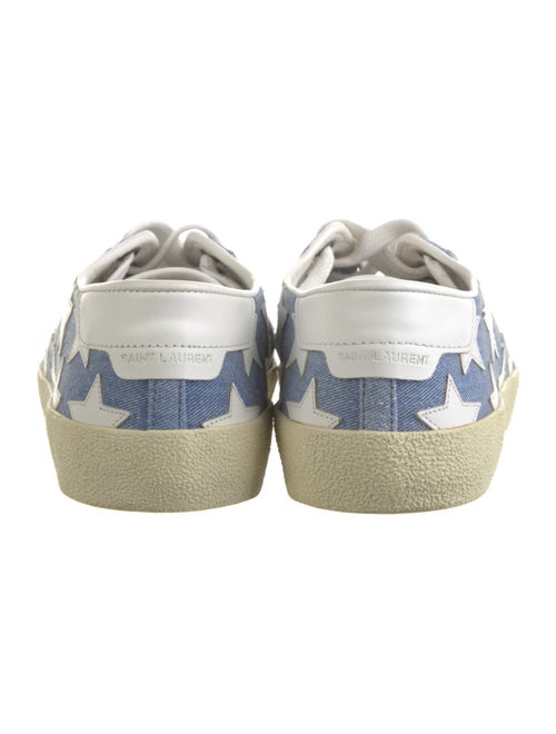 Saint Laurent Denim Printed Sneakers