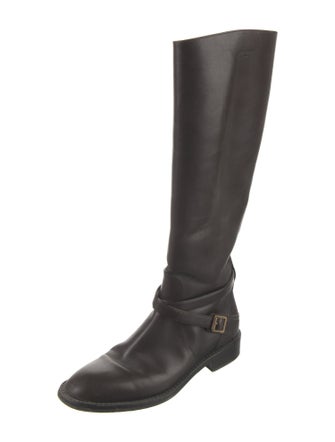 Saint Laurent Leather Riding Boots
