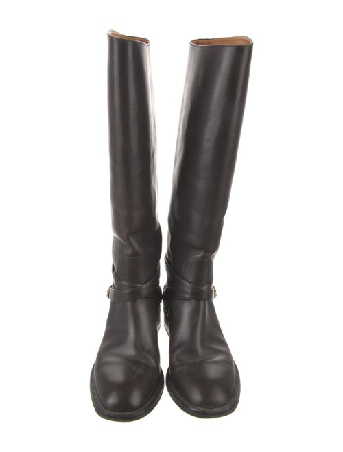 Saint Laurent Leather Riding Boots
