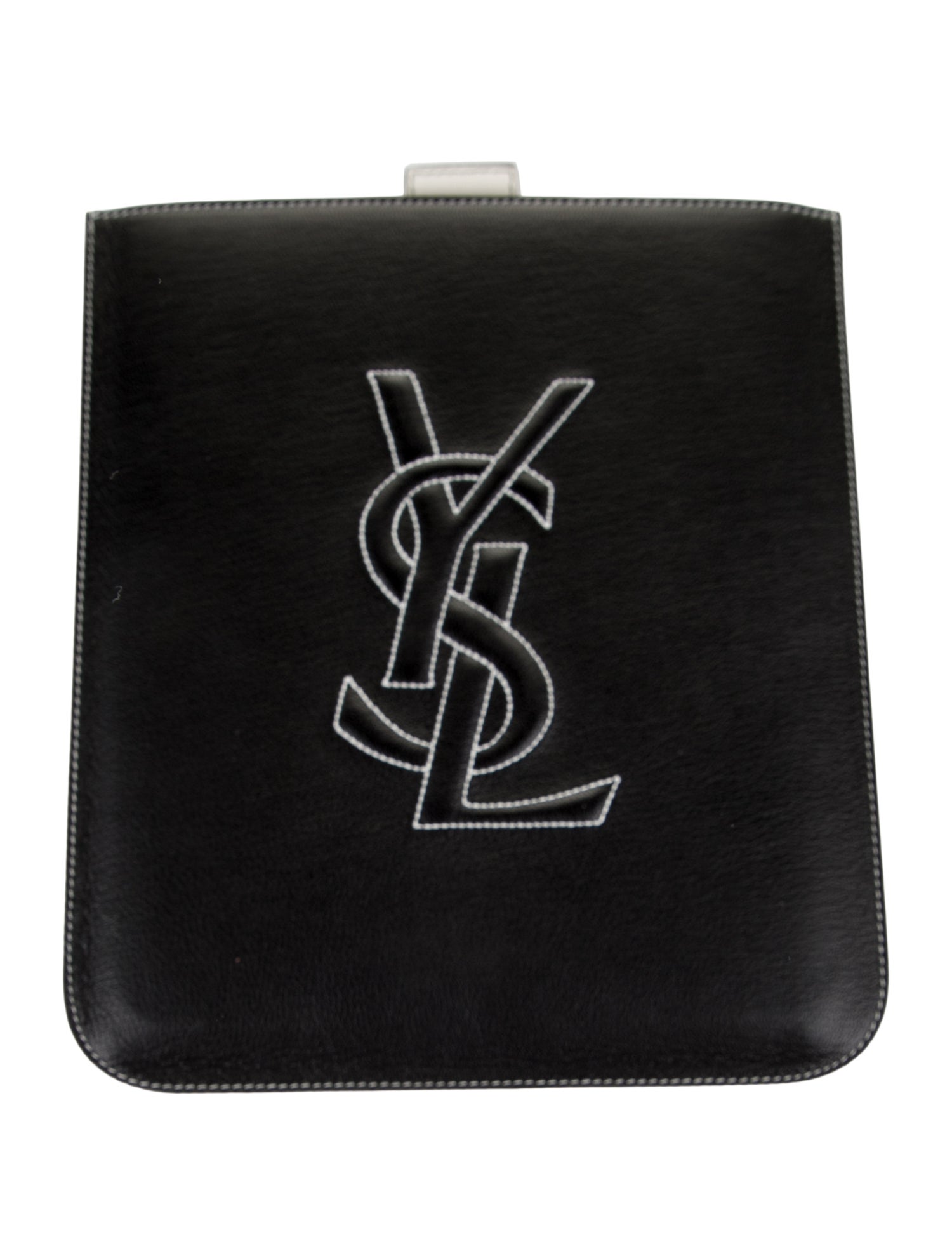 Saint Laurent Leather ipad pochette w/Tags