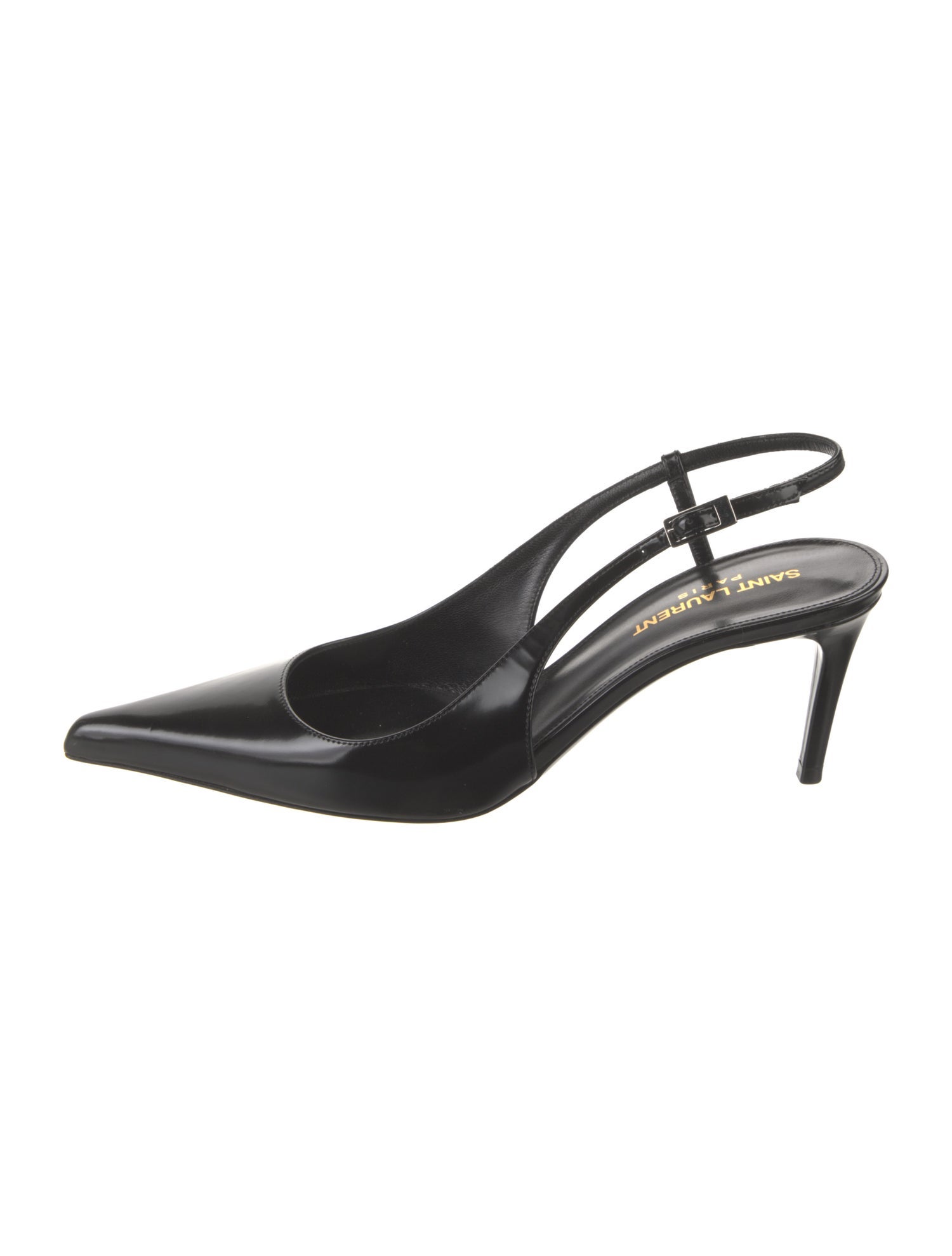 Saint Laurent Patent Leather Slingback Pumps