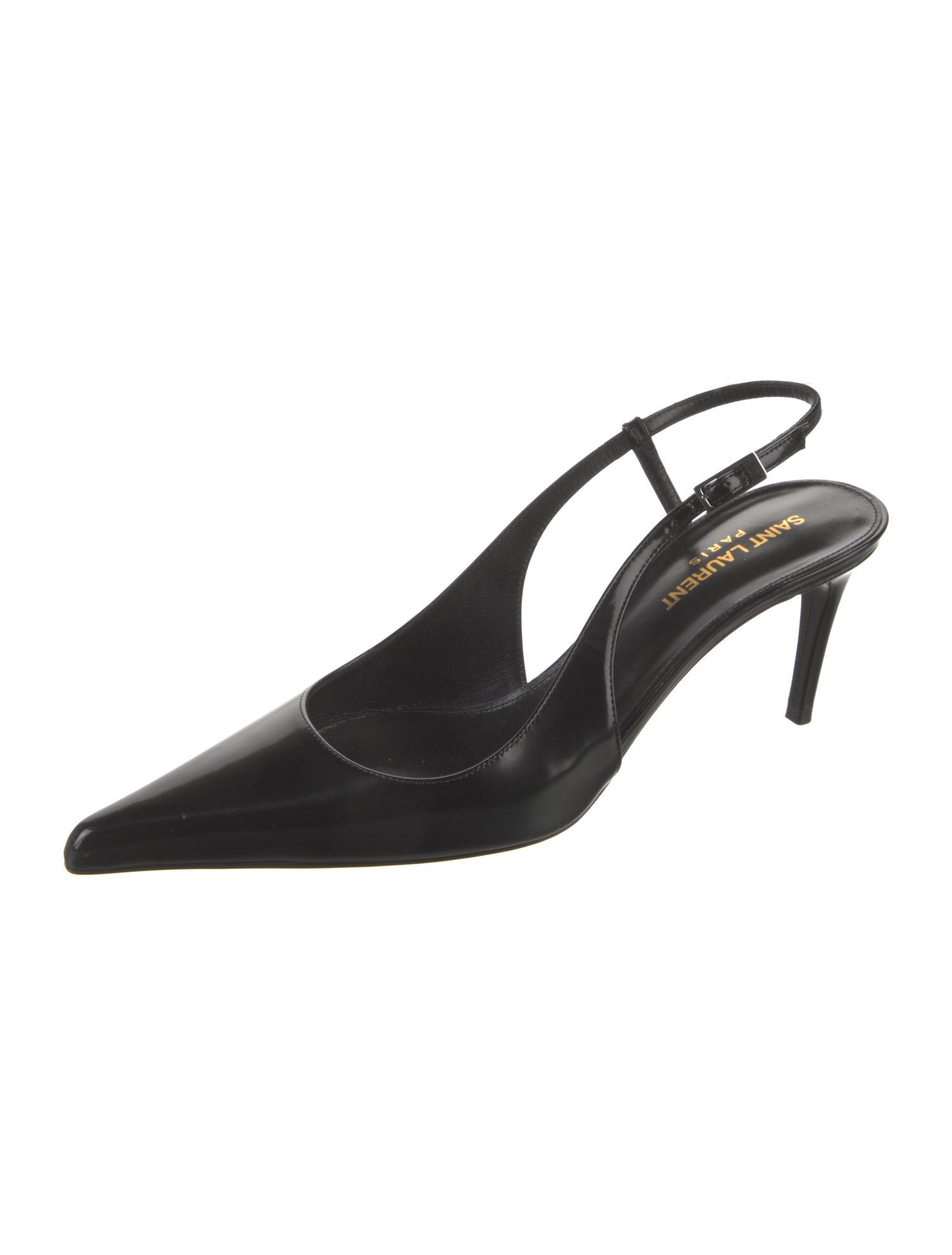 Saint Laurent Patent Leather Slingback Pumps