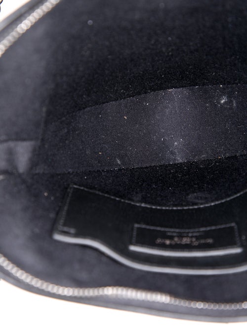 Saint Laurent Leather Heart Monogram