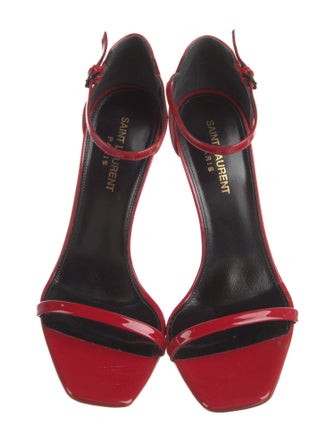 Saint Laurent Patent Leather Sandals