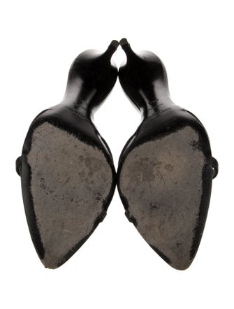 Saint Laurent Leather Slides