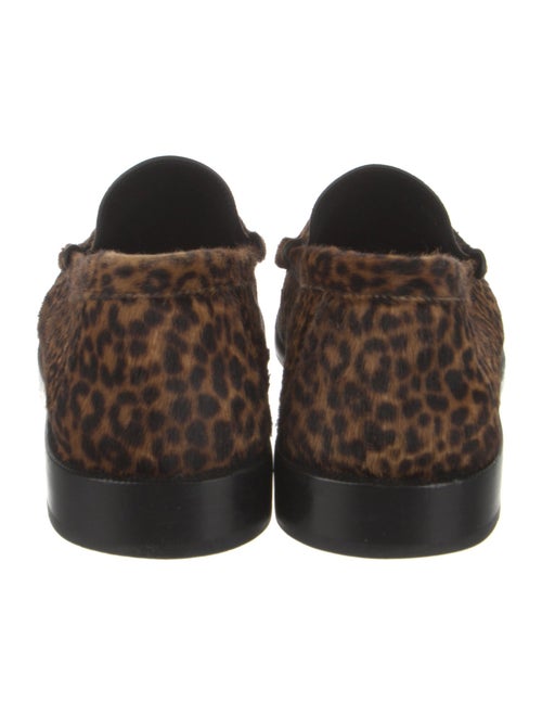 Saint Laurent Ponyhair Animal Print Loafers