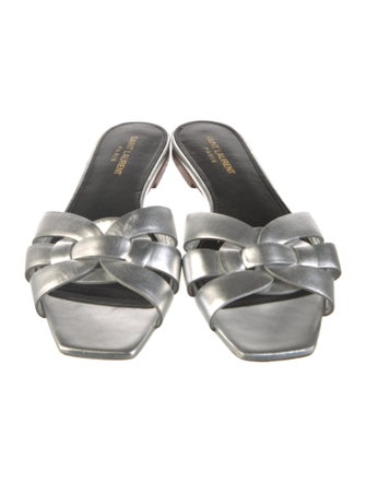 Saint Laurent Leather Slides