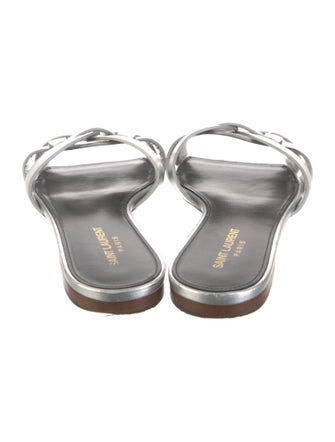 Saint Laurent Leather Slides