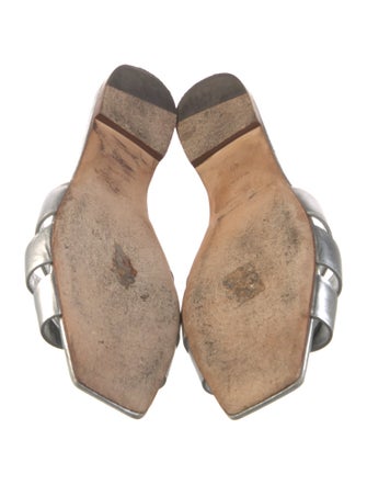 Saint Laurent Leather Slides