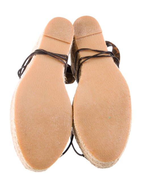 Saint Laurent Suede Animal Print Espadrilles