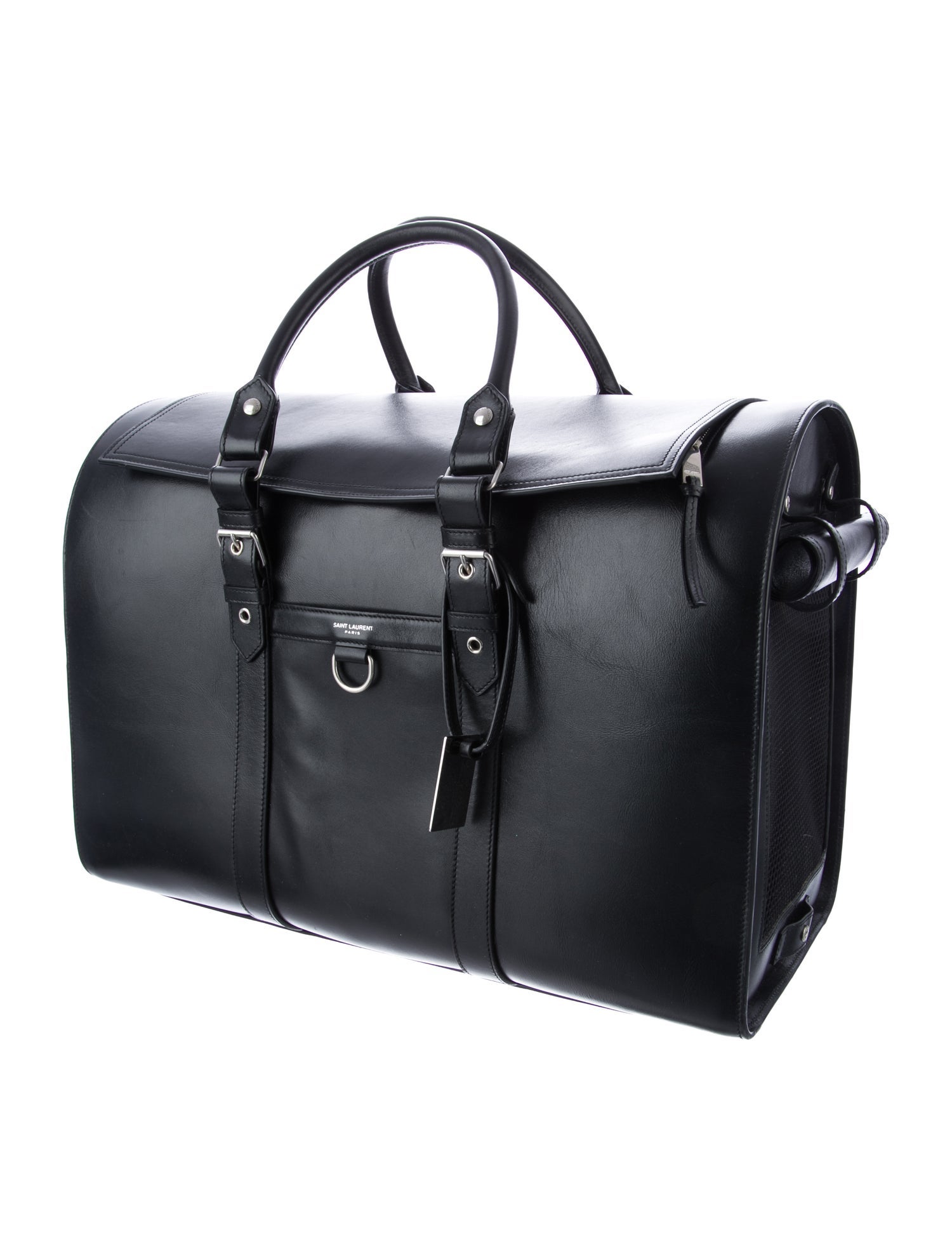 Saint Laurent Smooth Leather Pet Carrier