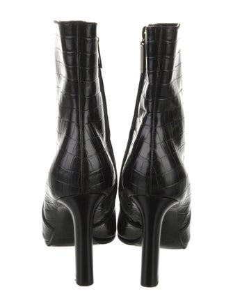 Saint Laurent Embossed Leather Boots