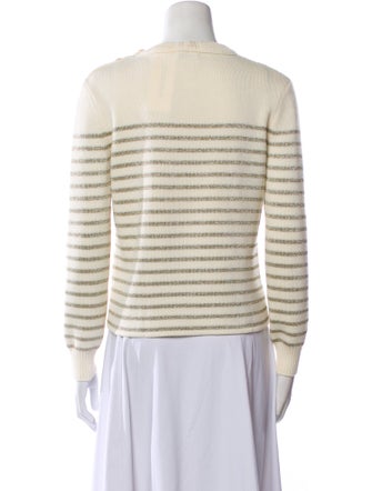Saint Laurent Striped Crew Neck Sweater