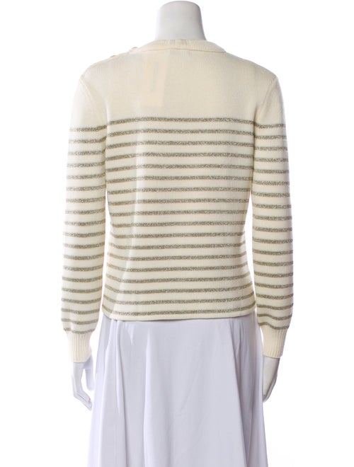 Saint Laurent Striped Crew Neck Sweater