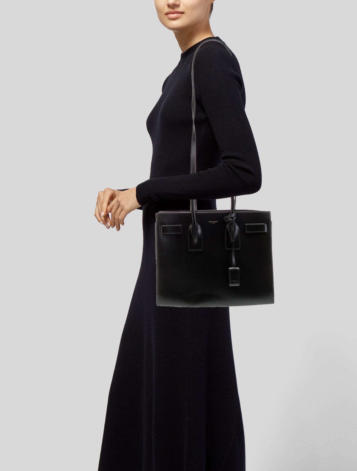 Saint Laurent Leather Sac De Jour Small