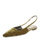 Saint Laurent Velvet Slingback Flats