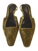 Saint Laurent Velvet Slingback Flats
