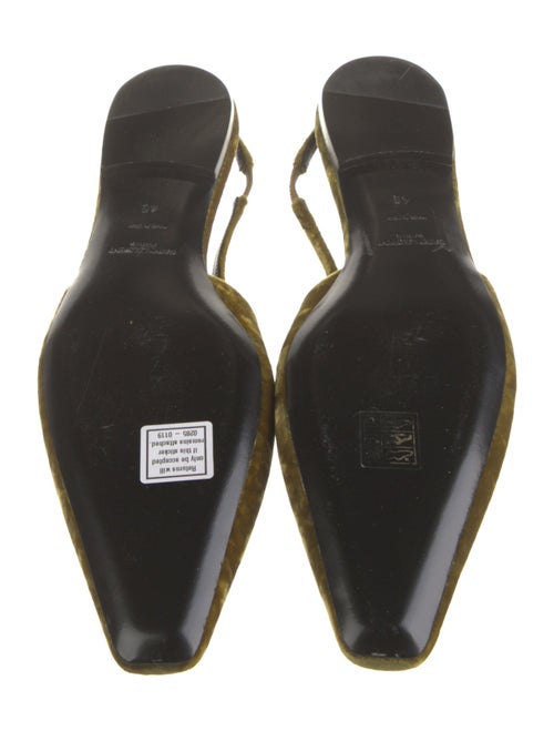 Saint Laurent Velvet Slingback Flats