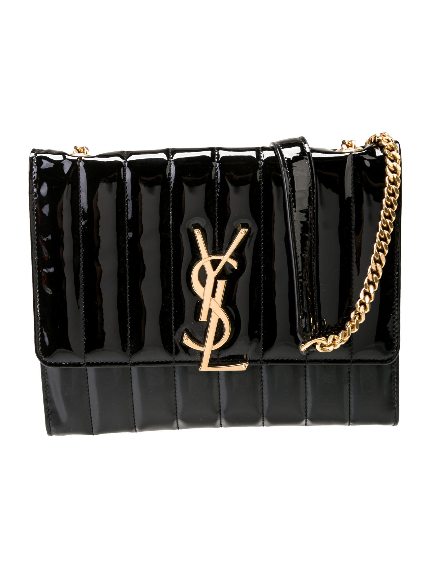 Saint Laurent Patent Leather Vicky Medium